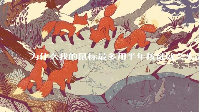 为什么我的鼠标最多用半年按键就会失灵？